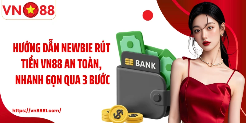 Hướng dẫn newbie rút tiền VN88 an toàn, nhanh gọn qua 3 bước